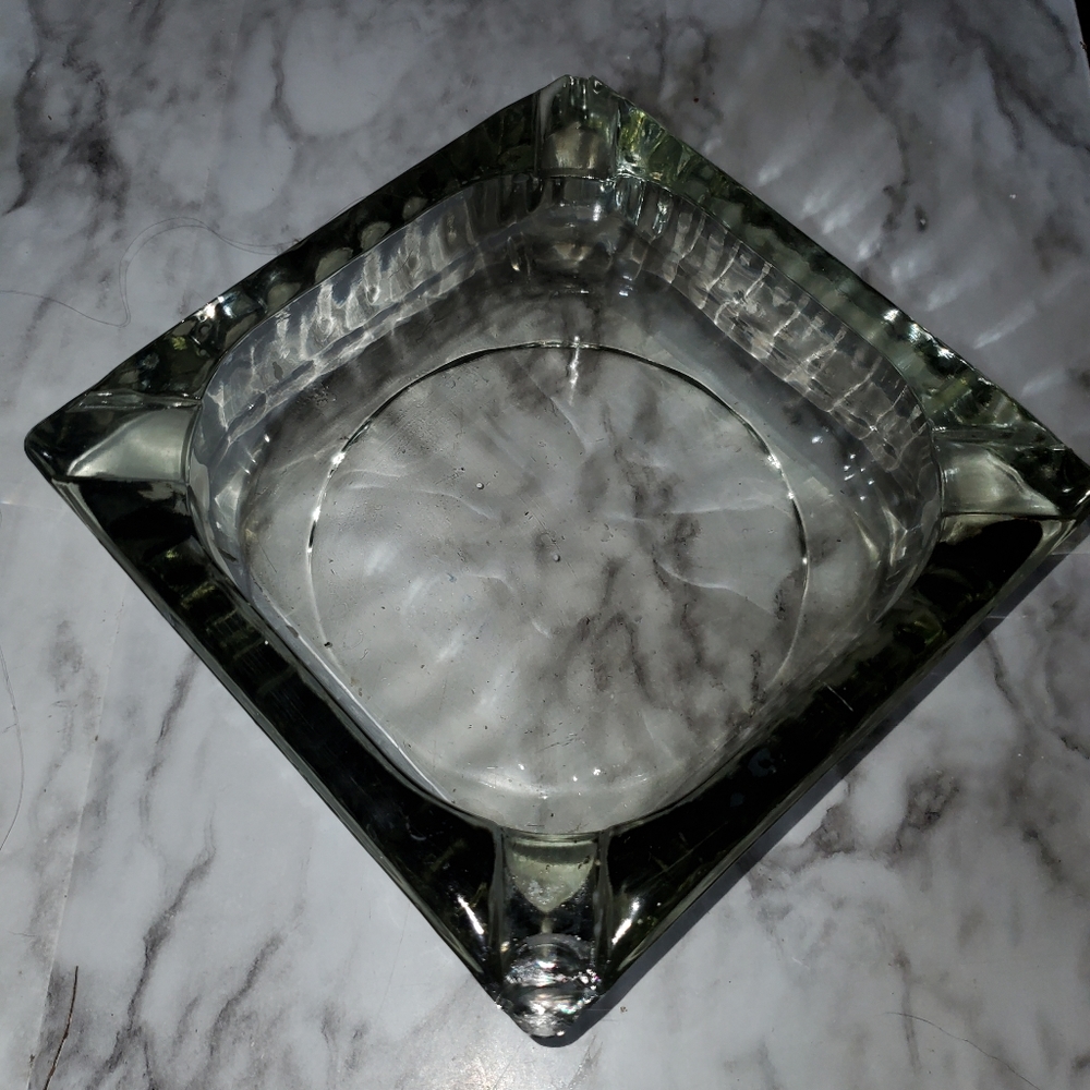 Large vintage square ashtray.